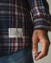 Men's Vintage Flannel - Dress Navy Plaid
